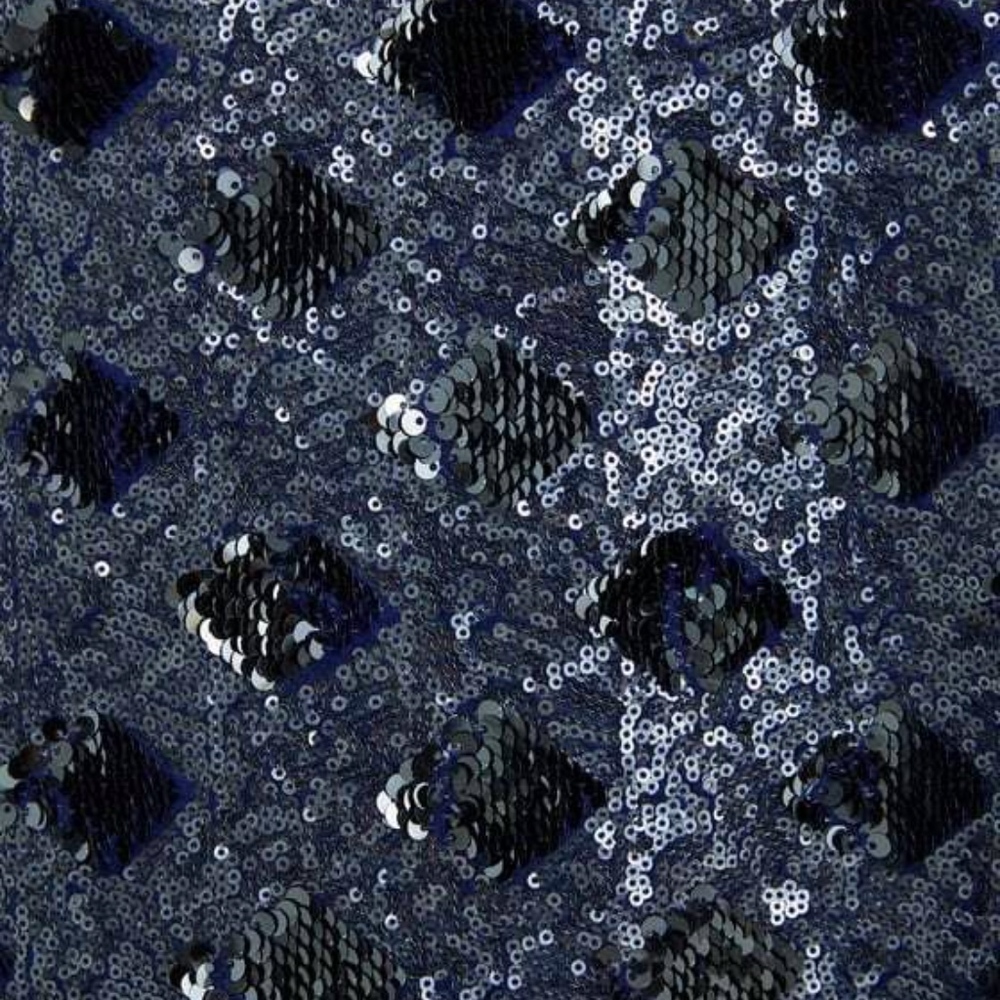ZARA NAVY BLUE FULLY LINED SEQUIN DRESS - Picture 4 of 6